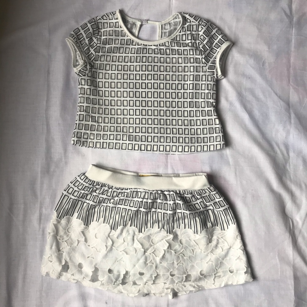 Kids top and skirt set